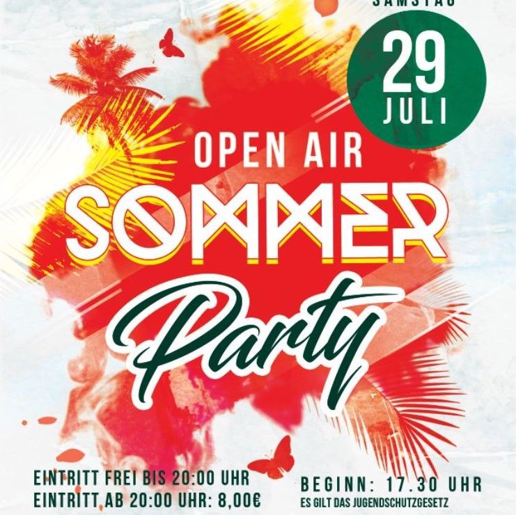 Plakat Sommerparty Höxter